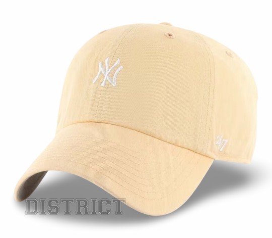 47 Brand Кепка 47 Brand Mlb New York Yankees Base Runner B-BSRNR17GWS-AF Yellow - Заображення 1