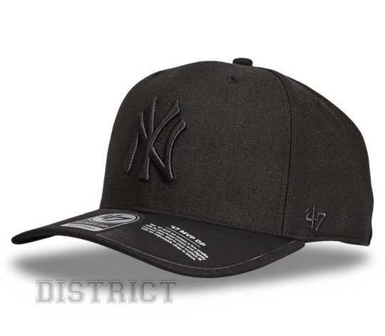 47 Brand Кепка 47 Brand New York Yankees B-CLZOE17WBP-BKA Black - Заображення 1