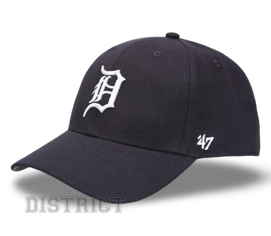 47 Brand Кепка 47 Brand MLB Detroit Tigers B-MVP09WBV-NYJ Navy - Заображення 1