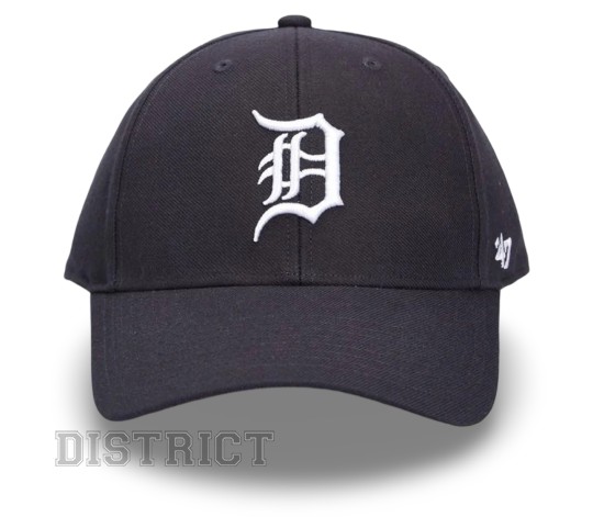 47 Brand Кепка 47 Brand MLB Detroit Tigers B-MVP09WBV-NYJ Navy - Заображення 2