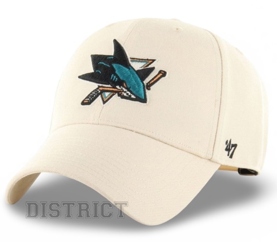 47 Brand Кепка 47 Brand San Jose Sharks MVPSP22WBP-NT Beige - Заображення 1