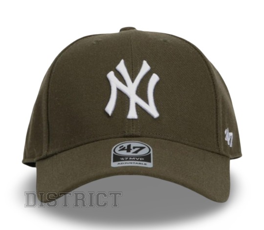 47 Brand Кепка 47 Brand New York Yankees MVPSP17WBP-SW Khaki - Заображення 1