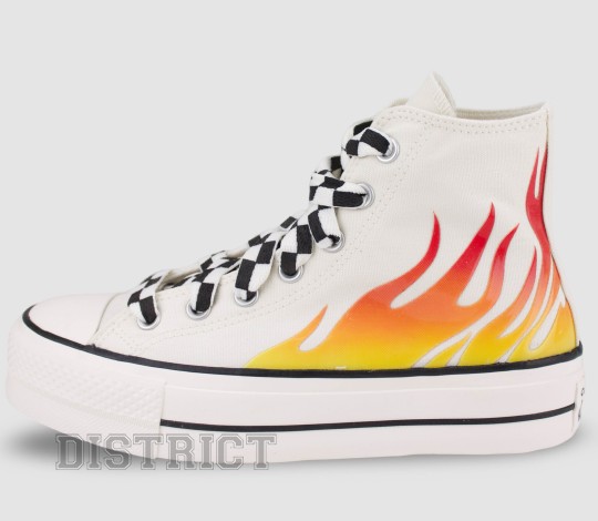 Converse CONVERSE Ctas Lift Hi A07892C Кеди 36(5,5)(р) White/Red/Yellow - Картинка 2