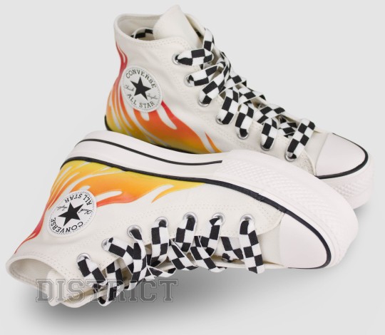 Converse CONVERSE Ctas Lift Hi A07892C Кеди 36(5,5)(р) White/Red/Yellow - Картинка 5