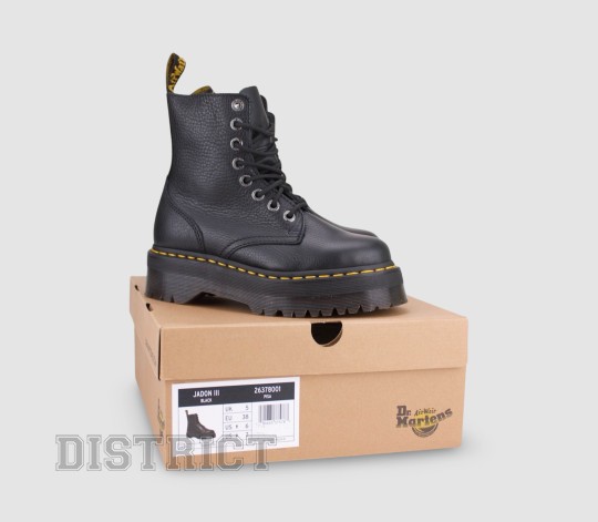 Dr. Martens Черевики Dr. Martens Jadon III Pisa Leather 26378001 Black - Заображення 9