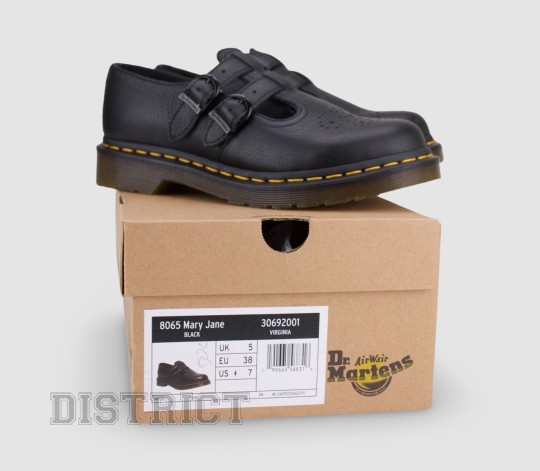 Dr. Martens Туфлі Dr. Martens 8065 Mary Jane Virginia Leather 30692001 Black - Заображення 9