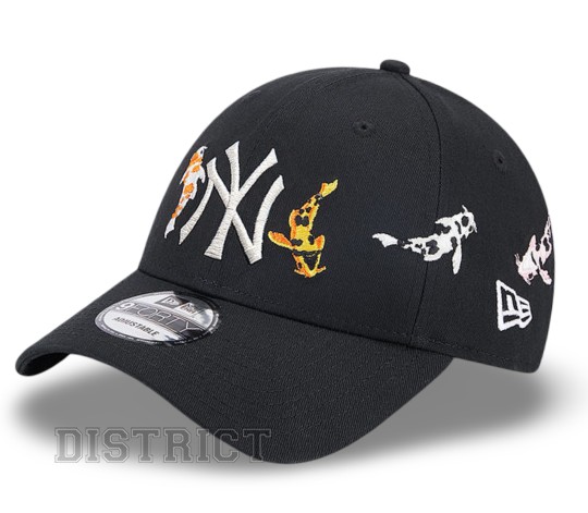 New Era Кепка New Era 9Forty New York Yankees Koi Fish 60364482 Black - Заображення 1
