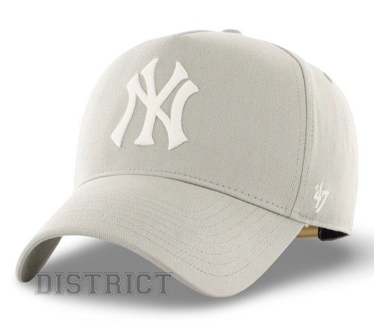 47 Brand Кепка 47 Brand New York Yankees B-FNDOF17GWP-F5 Light Grey - Заображення 1