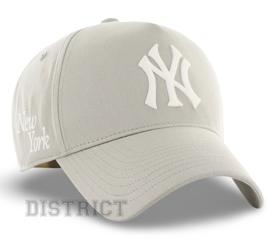 47 Brand Кепка 47 Brand New York Yankees B-FNDOF17GWP-F5 Light Grey - Заображення 4