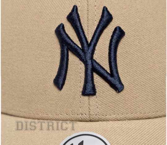 47 Brand Кепка 47 Brand MLB New York Yankees B-MVP17WBV-KHA Beige - Заображення 3