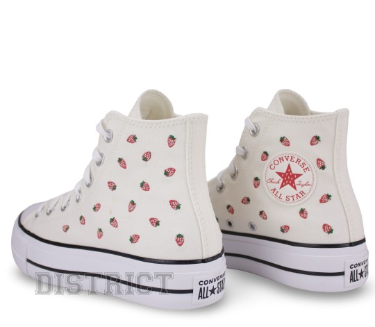 Converse Кеды Converse Chuck Taylor All Star Lift HI Strawberries A14934C Ecru - Картинка 4
