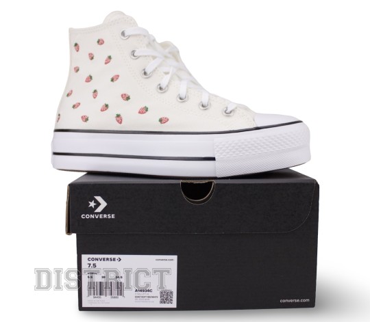 Converse Кеды Converse Chuck Taylor All Star Lift HI Strawberries A14934C Ecru - Картинка 6