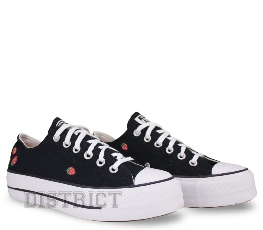 Converse Кеды Converse Chuck Taylor All Star Lift Strawberries A14935C Black - Картинка 3