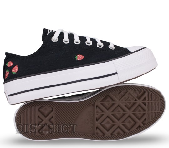 Converse Кеды Converse Chuck Taylor All Star Lift Strawberries A14935C Black - Картинка 5