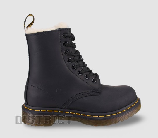 Dr.Martens Ботинки Dr. Martens 1460 Serena Burnished Wyoming 21797001 Black - Картинка 1