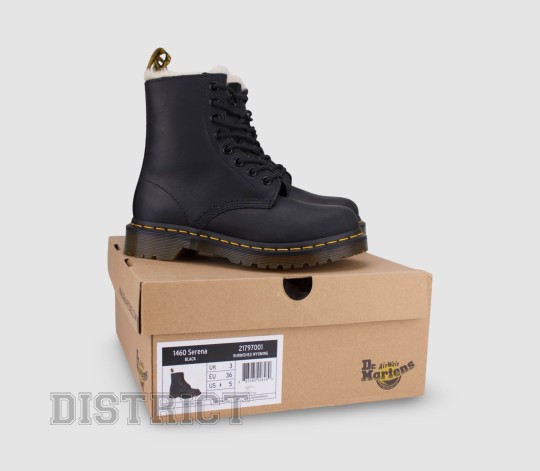 Dr.Martens Ботинки Dr. Martens 1460 Serena Burnished Wyoming 21797001 Black - Картинка 8