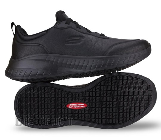 Skechers Кросівки Skechers Work Relaxed Fit: Squad Chaos SR - Rodey 108181 BLK чорні - Заображення 3