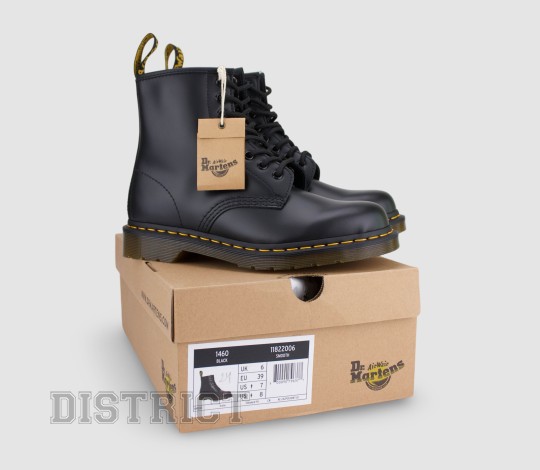 Dr. Martens Черевики Dr. Martens 1460 Smooth Leather 11822006 Black - Заображення 9