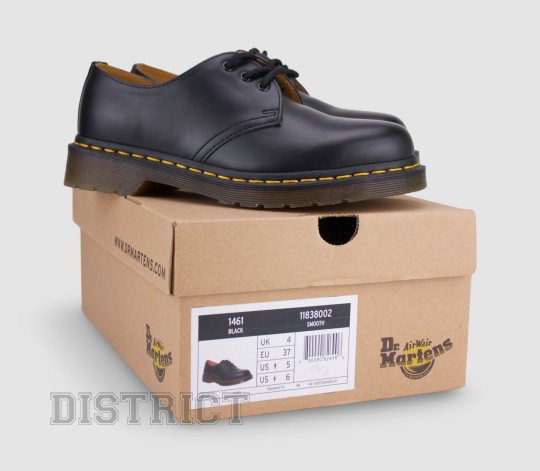 Dr.Martens DR.MARTENS 11838002-1461 Туфлi 37((4)(р) Black Шкiра smooth - Картинка 9