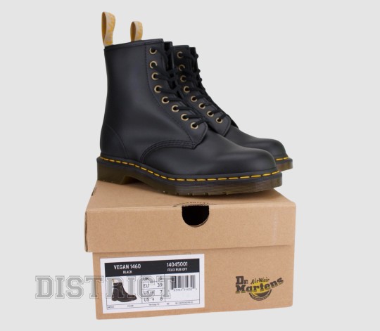 Dr. Martens Черевики Dr. Martens Vegan 1460 Felix Lace Up 14045001 Black - Заображення 8