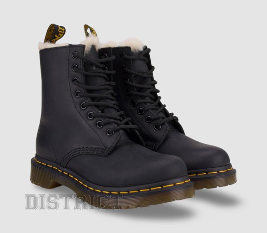 Dr.Martens Ботинки Dr. Martens 1460 Serena Burnished Wyoming 21797001 Black - Картинка 3