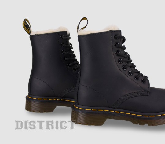 Dr.Martens Ботинки Dr. Martens 1460 Serena Burnished Wyoming 21797001 Black - Картинка 5