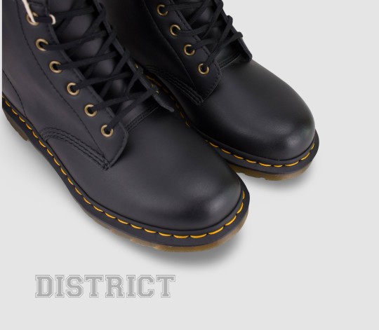 Dr. Martens Черевики Dr. Martens 101 Vegan Black Felix Rub Off 23984001 - Заображення 4