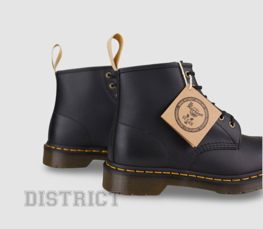 Dr. Martens Черевики Dr. Martens 101 Vegan Black Felix Rub Off 23984001 - Заображення 5