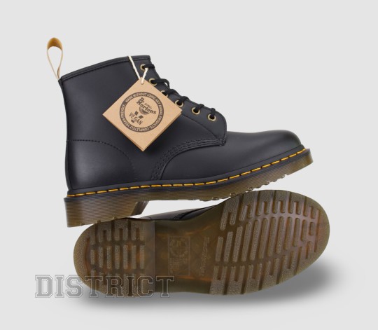 Dr. Martens Черевики Dr. Martens 101 Vegan Black Felix Rub Off 23984001 - Заображення 7