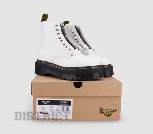 Dr. Martens Черевики Dr. Martens Sinclair White Milled Nappa 26261100 - Заображення 9