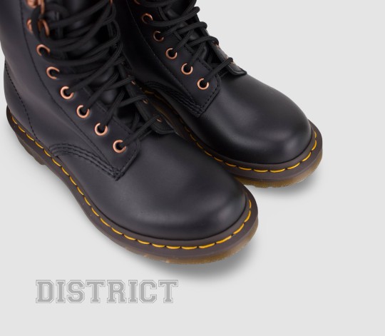 Dr.Martens Ботинки Dr. Martens 1460 Pascal Zip Rose Gold Hardware Wanama 26874001 Black - Картинка 4