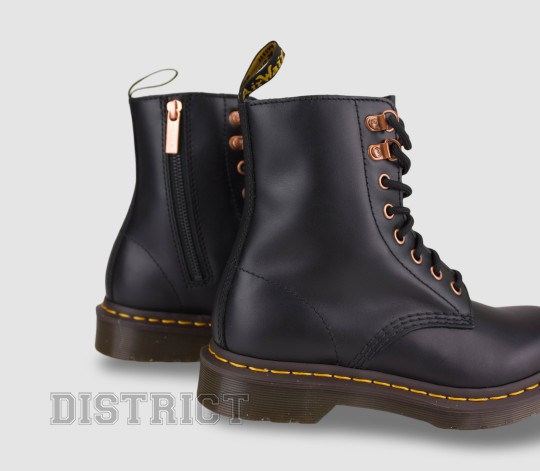 Dr.Martens Ботинки Dr. Martens 1460 Pascal Zip Rose Gold Hardware Wanama 26874001 Black - Картинка 6