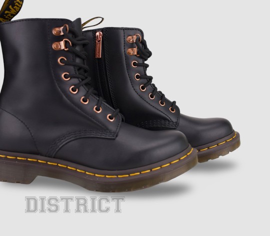 Dr.Martens Ботинки Dr. Martens 1460 Pascal Zip Rose Gold Hardware Wanama 26874001 Black - Картинка 7