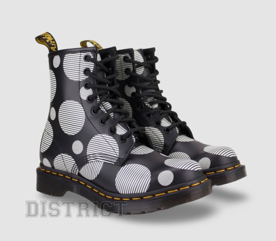 Dr.Martens Ботинки Dr. Martens 1460 Polka Dot Smooth Leather 26876009 Black - Картинка 3