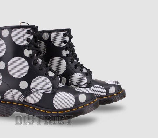 Dr. Martens Черевики Dr. Martens 1460 Polka Dot Smooth Leather 26876009 Black - Заображення 6