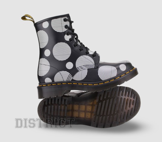 Dr. Martens Черевики Dr. Martens 1460 Polka Dot Smooth Leather 26876009 Black - Заображення 7