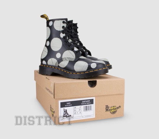 Dr. Martens Черевики Dr. Martens 1460 Polka Dot Smooth Leather 26876009 Black - Заображення 9