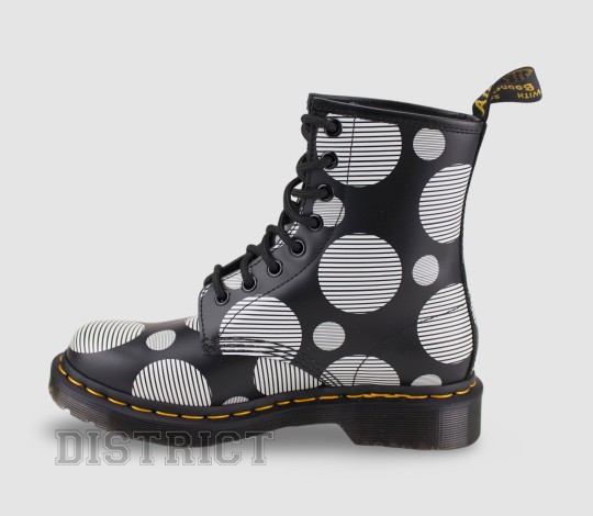 Dr. Martens Черевики Dr. Martens 1460 Polka Dot Smooth Leather 26876009 Black - Заображення 2