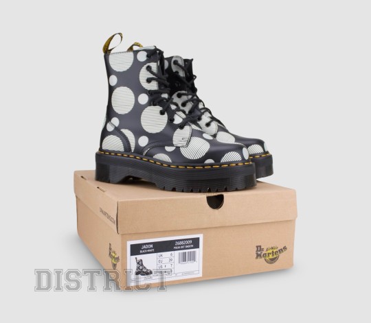 Dr. Martens Черевики Dr. Martens Jadon Polka Dot 26882009 Black - Заображення 9