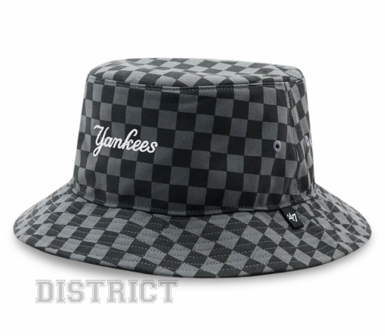 47 Brand Панама 47 Brand New York Yankees Check Up Script B-CHKBK17GWF-CC Grey - Заображення 1