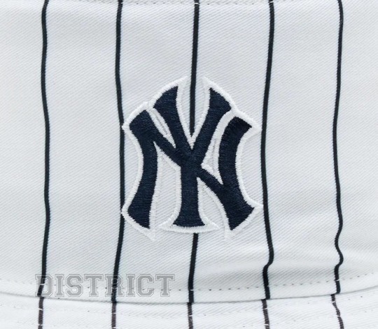 47 Brand Панама 47 Brand New York Yankees Pinstriped B-PINSD17PTF-NY White - Заображення 3