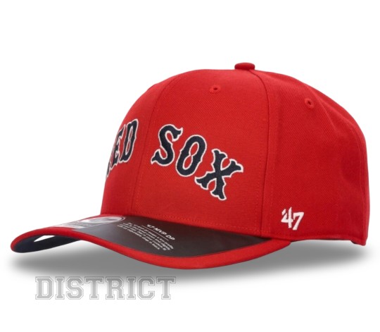 47 Brand Кепка 47 Brand DP Boston Red Sox B-REPSP02WBP-RD Red - Заображення 1