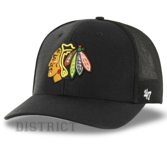 47 Brand Кепка 47 Brand Chicago Blackhawks Trophy H-FTRPH04CTE-BK Black - Заображення 1