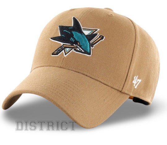 47 Brand Кепка 47 Brand San Jose Sharks H-MVPSP22WBP-QL Camel - Заображення 1