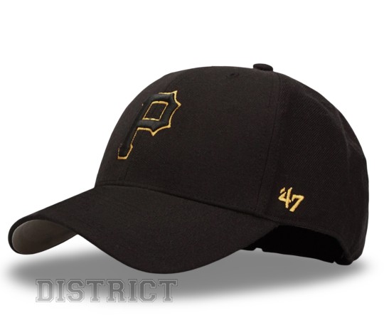 47 Brand Кепка 47 Brand Pittsburgh Pirates B-MVP20WBV-BKJ Black - Заображення 1