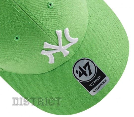 47 Brand Кепка 47 Brand MLB New York Yankees B-MVPSP17WBP-LI Green - Заображення 5