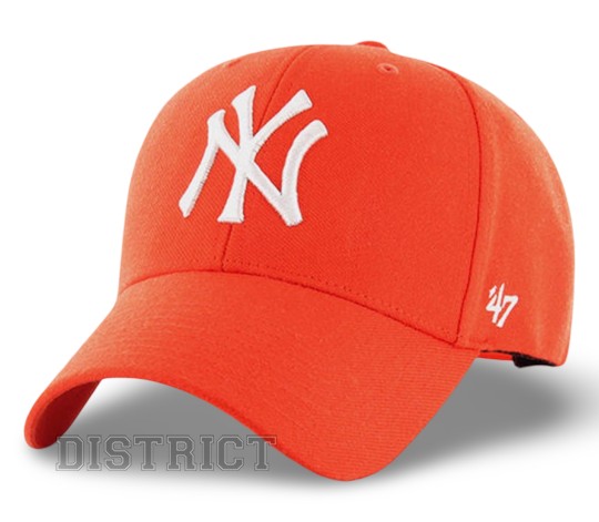 47 Brand Кепка 47 Brand New York Yankees B-MVPSP17WBP-TH Orange - Заображення 1