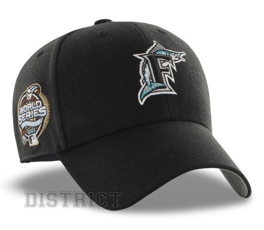 47 Brand Кепка 47 Brand Miami Marlins BCWS-SUMVP28WBP-BK03 Black - Заображення 4