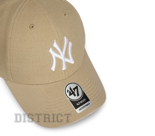 47 Brand Кепка 47 brand MVP New York Yankees B-MVPSP17WBP-KH Beige - Заображення 3