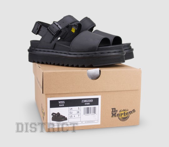 Dr. Martens Босоніжки Dr. Martens Voss Hydro Leather 23802001 Black - Заображення 9